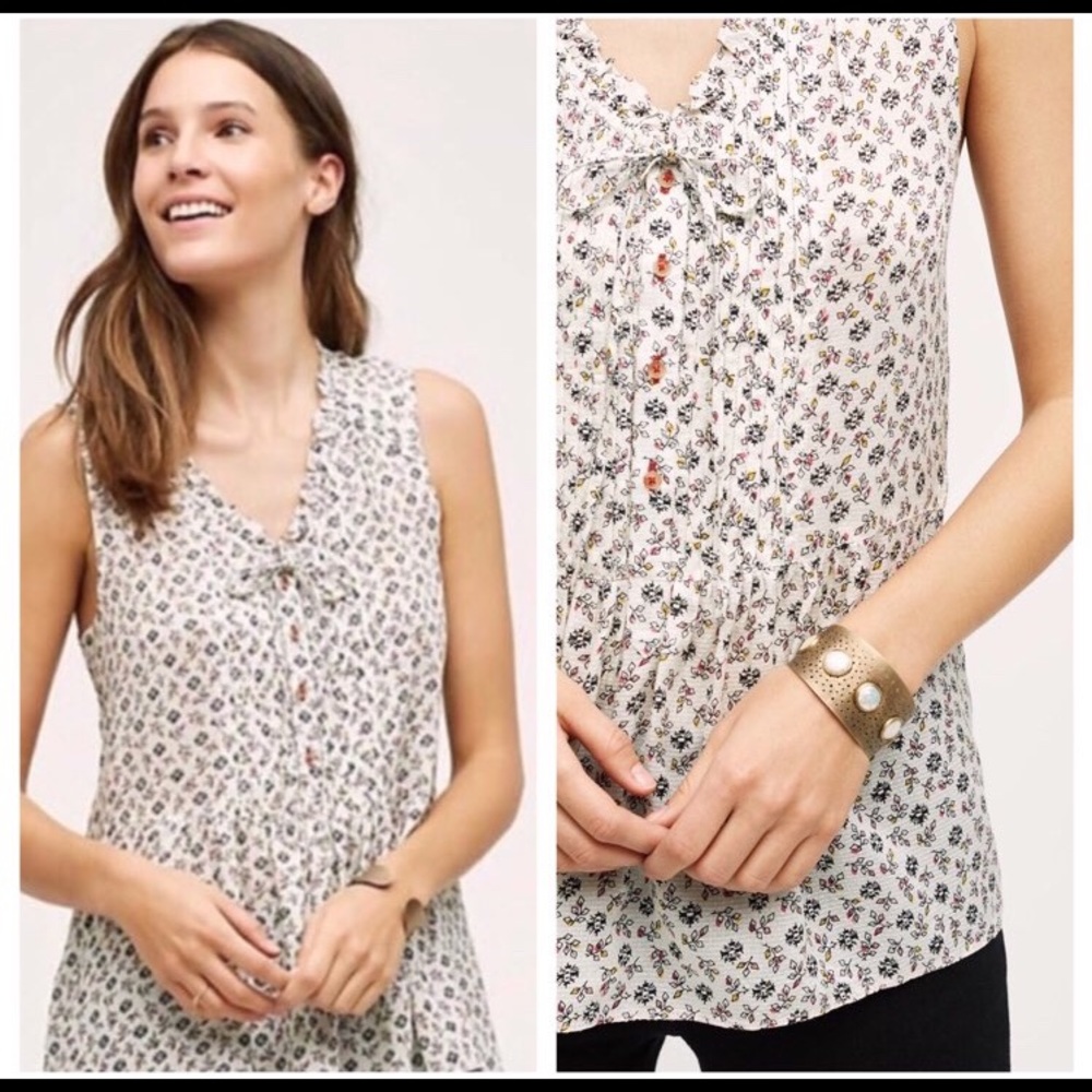 Anthropologie Holding Horses Blouse Tank